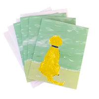 Lemondaisy Santa Beach Dog Notecard Set