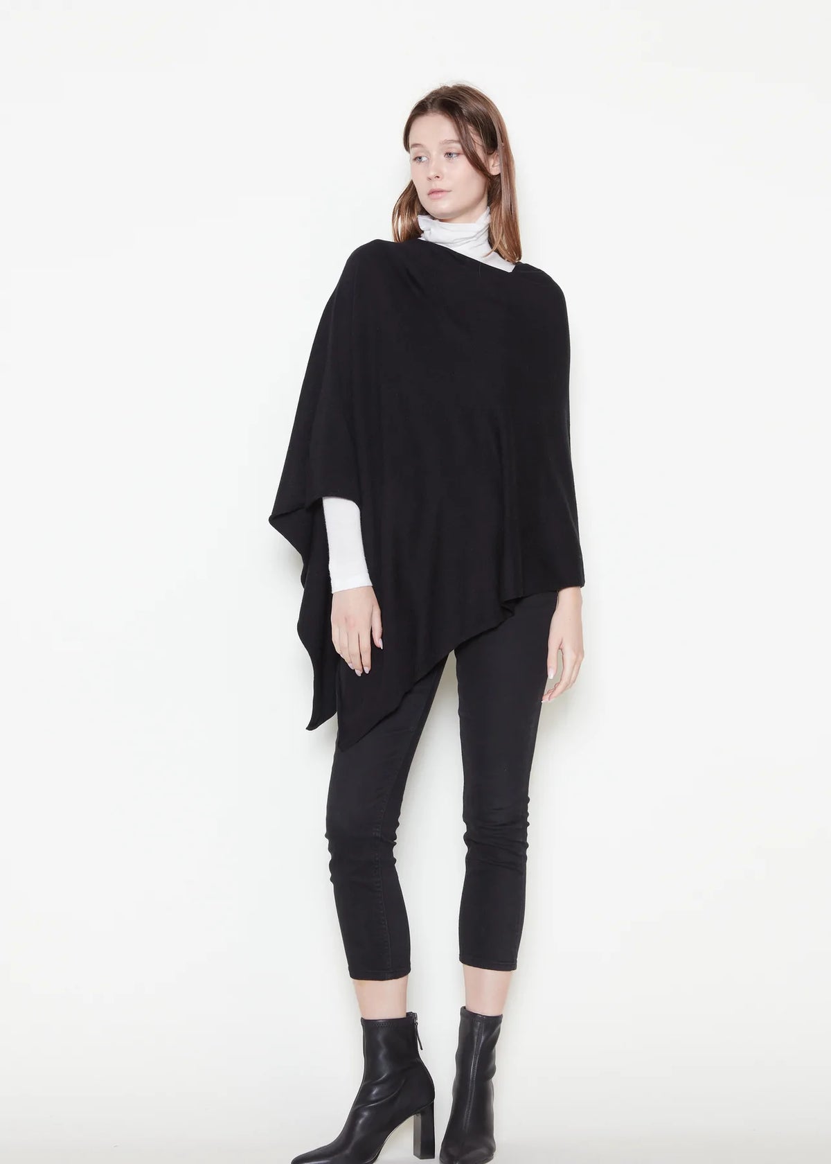 Look by M Triangle Poncho - Charcoal Final Clearance