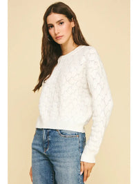 Pinch Textured Knit Sweater