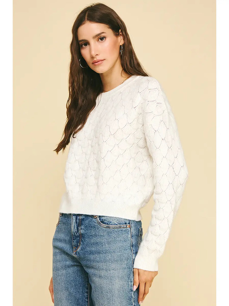 Pinch Textured Knit Sweater