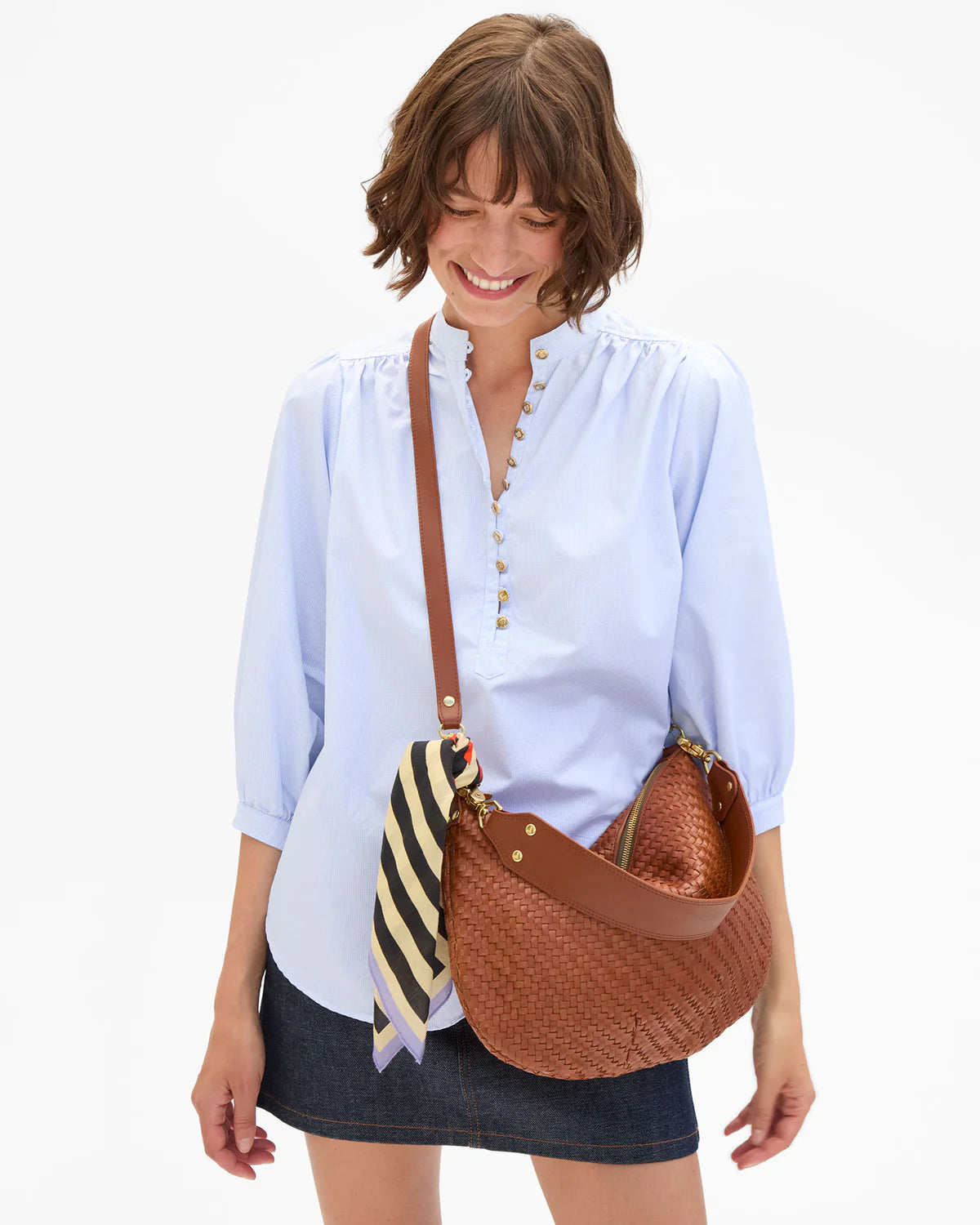 Clare V Moyen Messenger Hazelnut