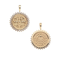 Jane Win Sisters Forever Petite Embellished Coin