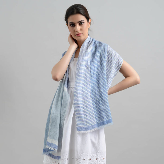 Sadhu Collective Summer Loom Handwoven Linen Scarf