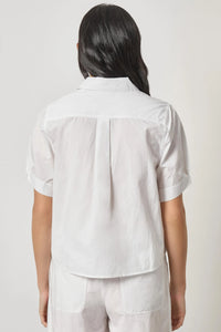 Lilla P Folded Sleeve Button Down