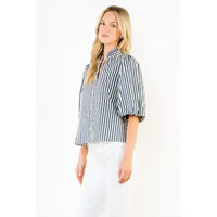 THML Stripe Button Down Top