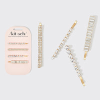 Kitsch Metal Rhinestone Bobby Pins