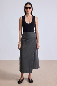 Apiece Apart Lassi Midi Cargo Skirt