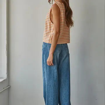 By Together Striped Sleeveless Top