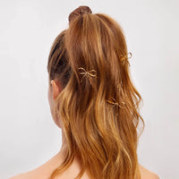 Kitsch Metal Enamel Cloud & Bow Bobby Pins