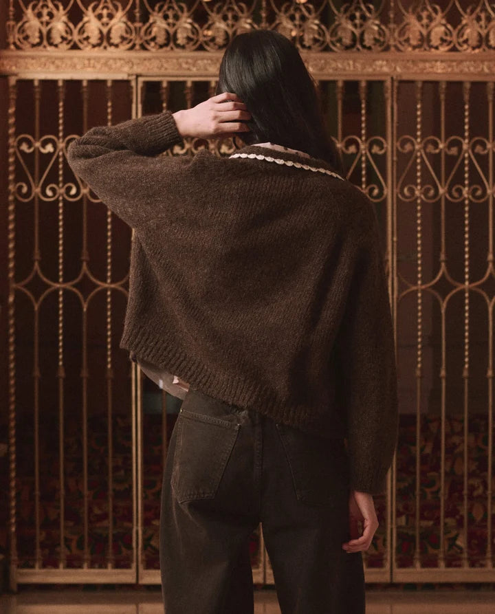 The Great Crochet Collar Cardigan