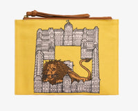 Inoui Editions Embroidered Lion Pouch