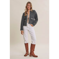 In February Wool Blend Sweater Cardigan