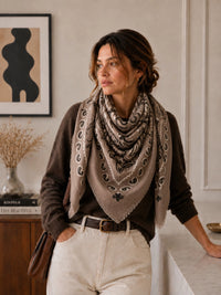 Lineta Bandana Wool Scarf