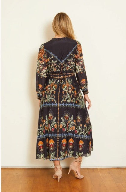 Caballero Michelle Vintage Cheetah Dress