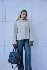 Rino & Pelle Denu Faux Fur High Collar Jacket