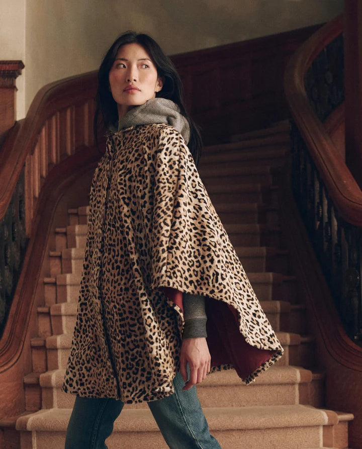 The Great Swingy Vintage Leopard Cape