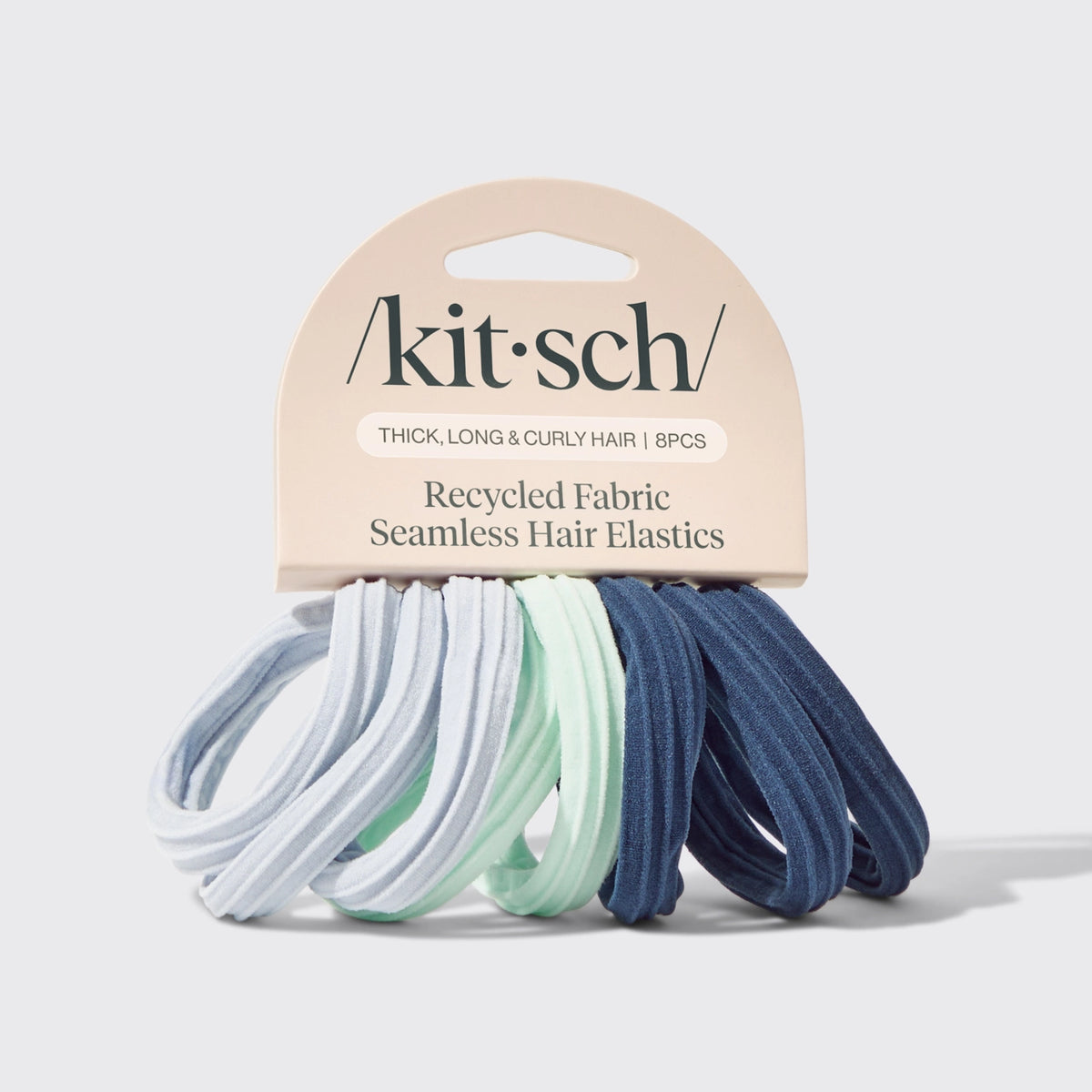 Kitsch Recycled Seamless Hair Elastics 8 pc Set