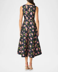 Shoshanna Jeanne Jacquard Midi Dress