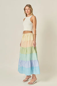 English Factory Pastel Tier Skirt