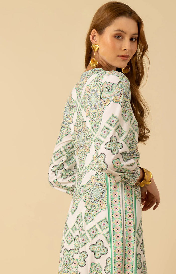 Hale Bob Sevyn Medallion Print Jersey Dress Final Clearance