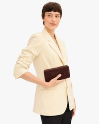 Clare V Le Tabac Suede Clutch