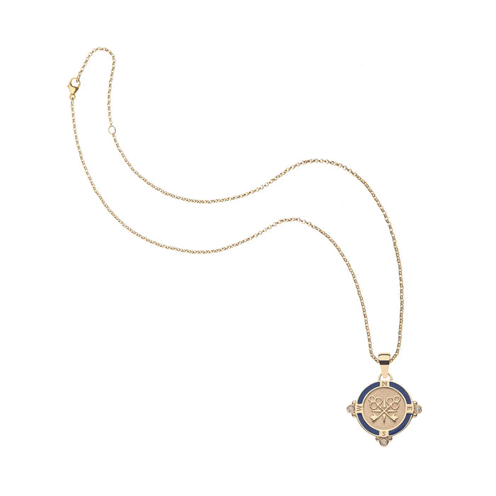 Jane Win Forever Petite Embellished Coin Pendant
