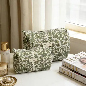 Hestea Quilted Mother Daughter Toiletry Bags