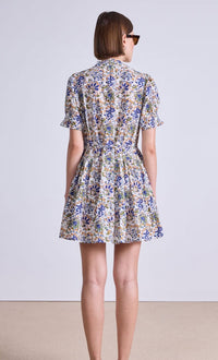 Apiece Apart Las Almas Batik Floral Cream Dress