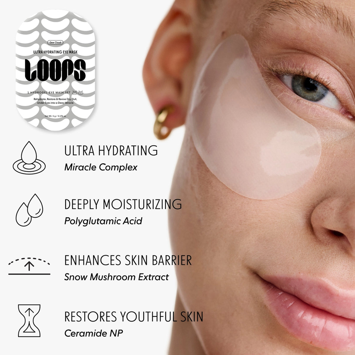 Loops Dew Cloud Single Eye Mask