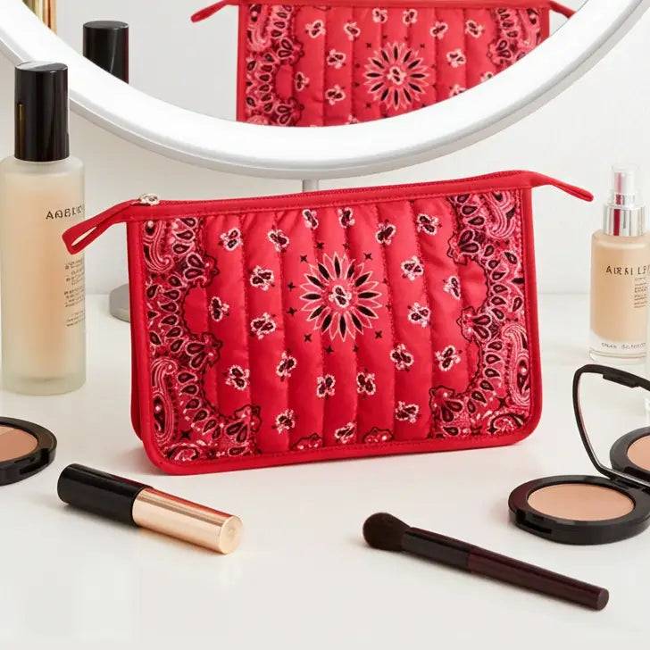 Haute Shore Bandana Print Pouch