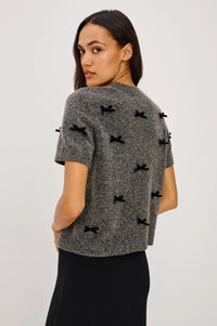 Rails Michele Velvet Bow Sweater