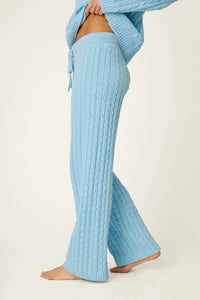 P.J. Salvage Cozy Chenille Cable Knit Pants