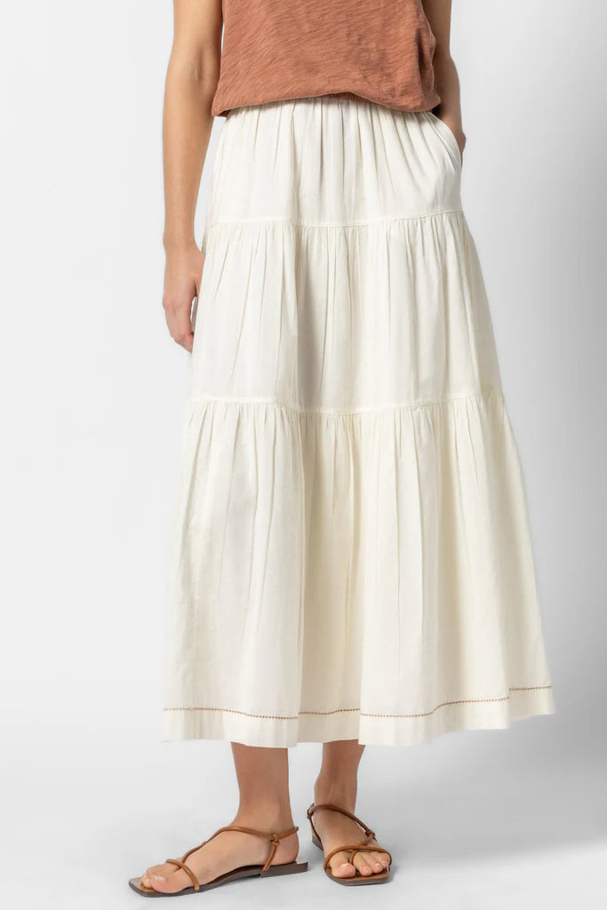 Lilla P Tiered Maxi Skirt