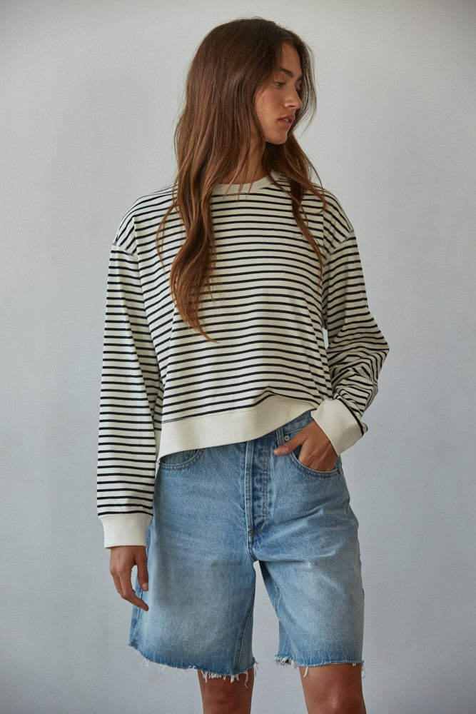 By Together Striped Crew Top
