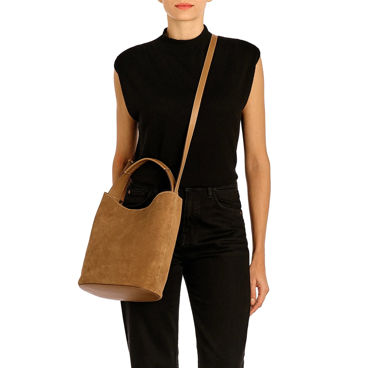 Il Bisonte Le Laudi Suede Bucket Bag