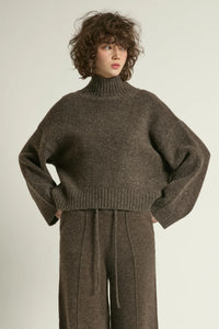 Look by M Chunky Mock Neck Sweater