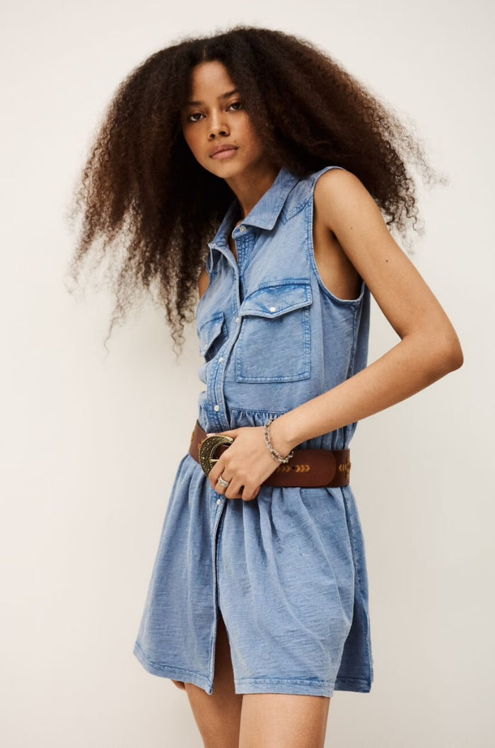 Ba&sh Ilona Chambray Dress