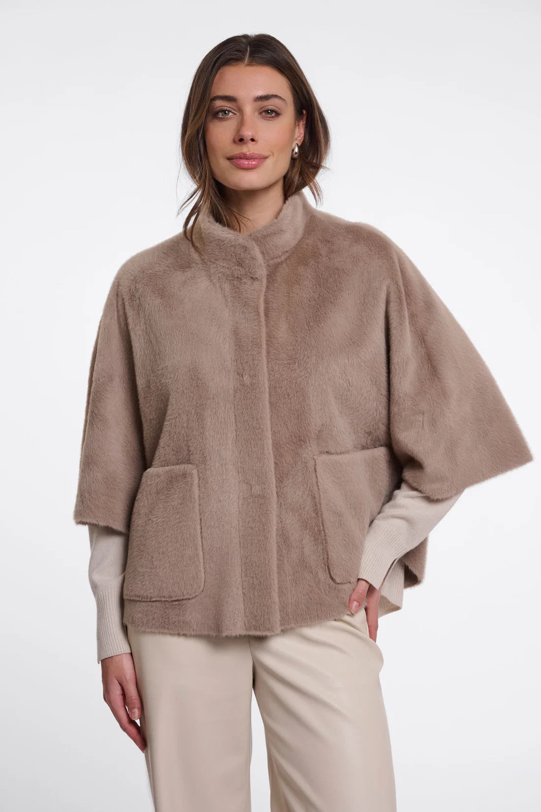 Rino & Pelle Dewi Faux Fur Cape