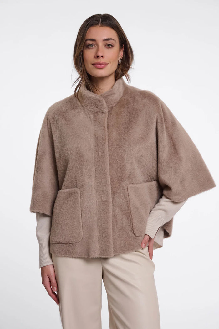 Rino & Pelle Dewi Faux Fur Cape