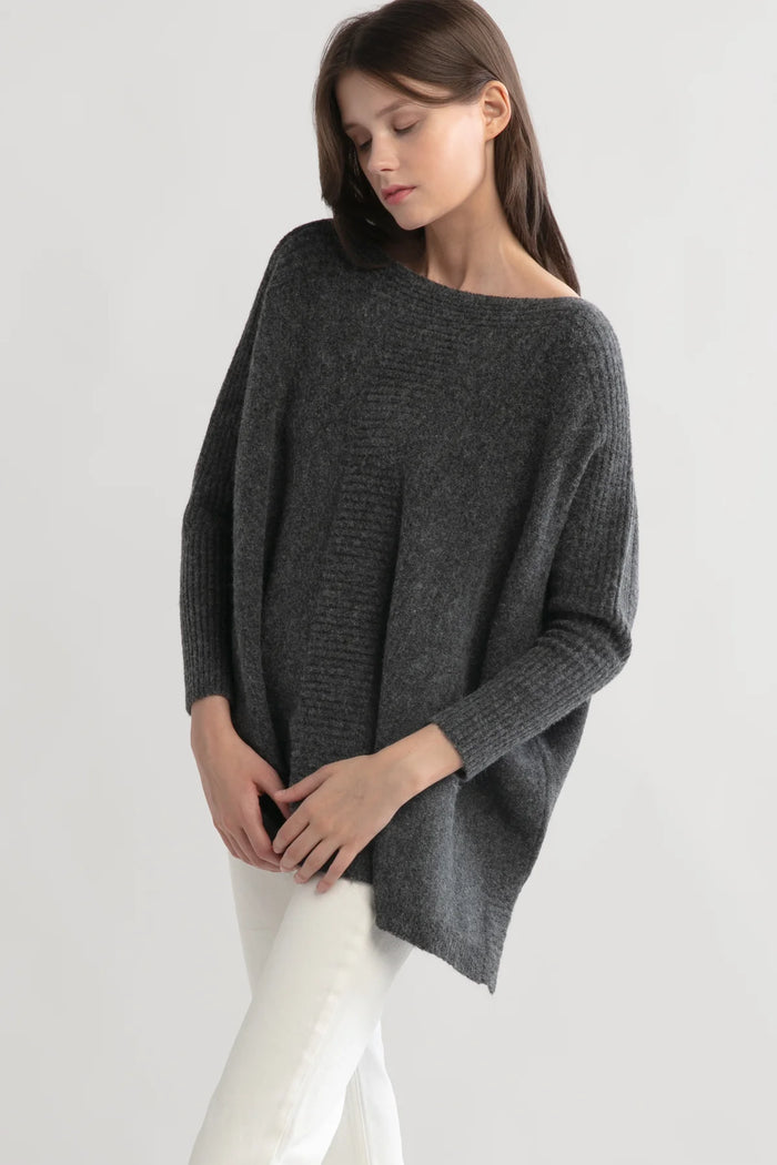 Look by M Dolman Poncho Sweater