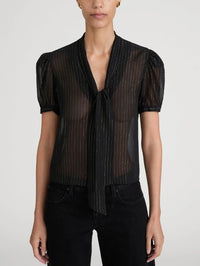 Frame The Lurex Sonnet Blouse