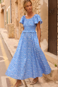 Oliphant Lilana Dress Ditsy Blue