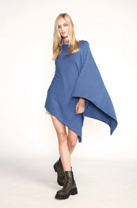 Look by M Triangle Poncho - Charcoal Final Clearance