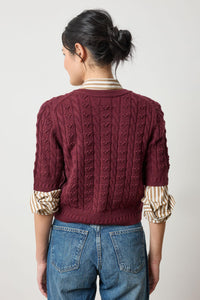 Lilla P Short Sleeve Cashmere Blend Cardigan