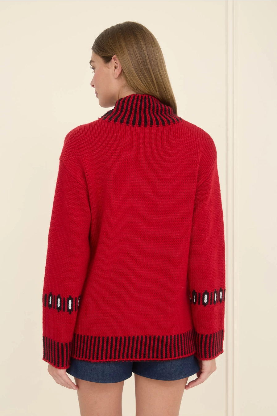 Moon River Apres Ski Mock Neck Sweater