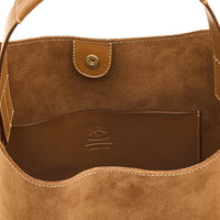 Il Bisonte Le Laudi Suede Bucket Bag