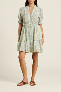 Trovata Birds of Paradis Phoebe Nantucket Ditsy Print Dress