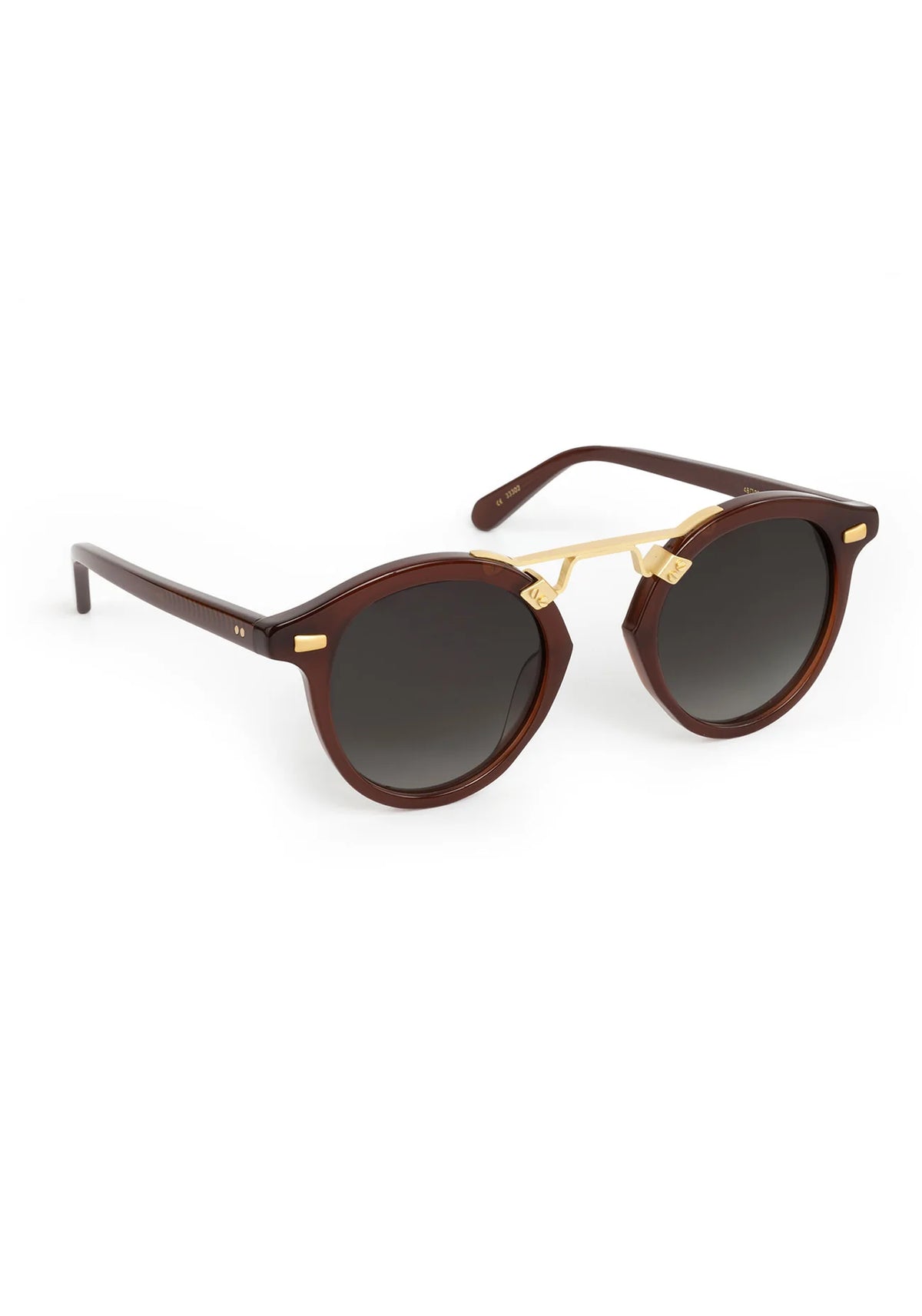 Krewe St. Louis II Espresso 18k Sunglasses