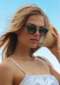 Krewe Campbell Reed Silver Sunglasses