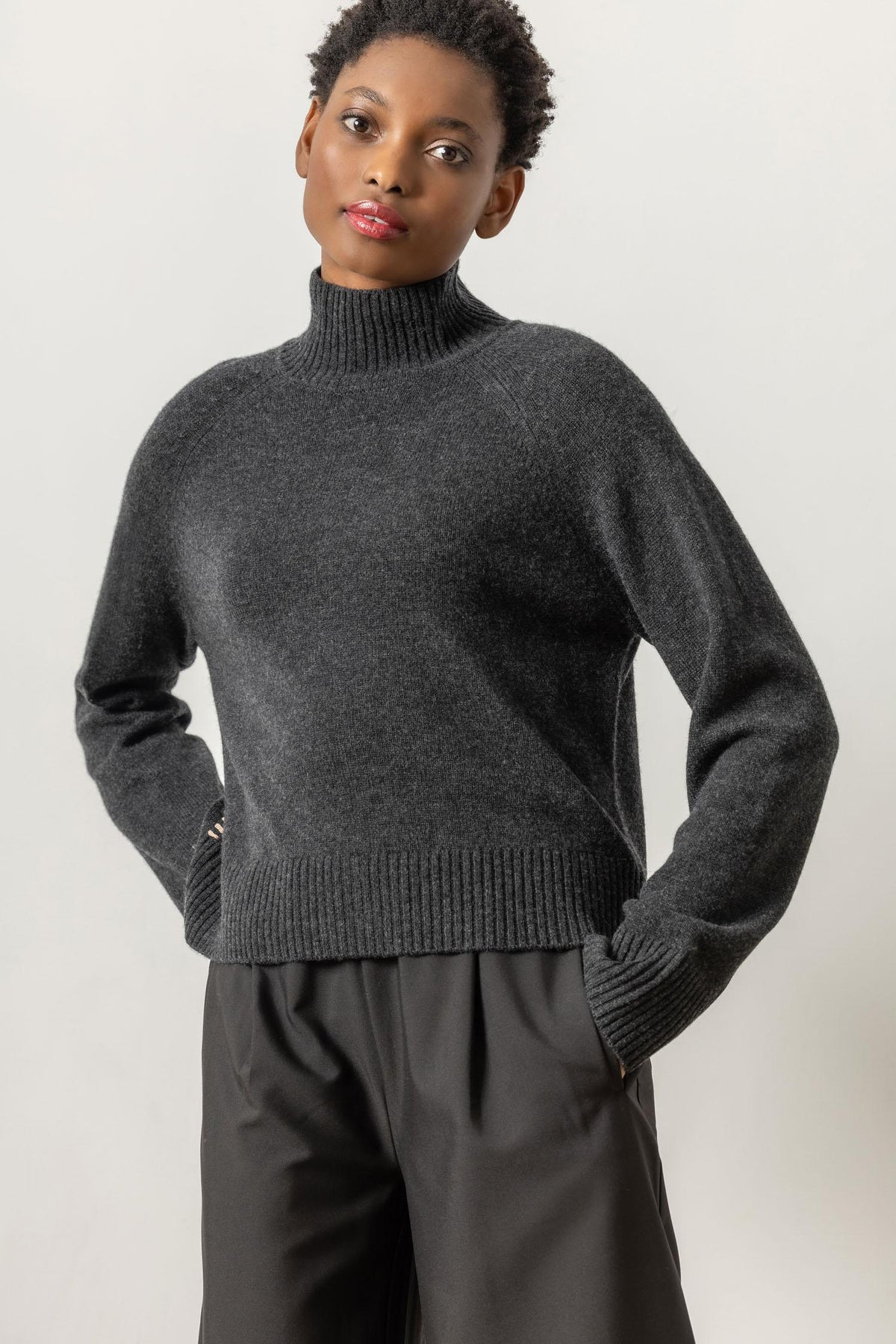 Lilla P Full Sleeve Turtleneck Sweater